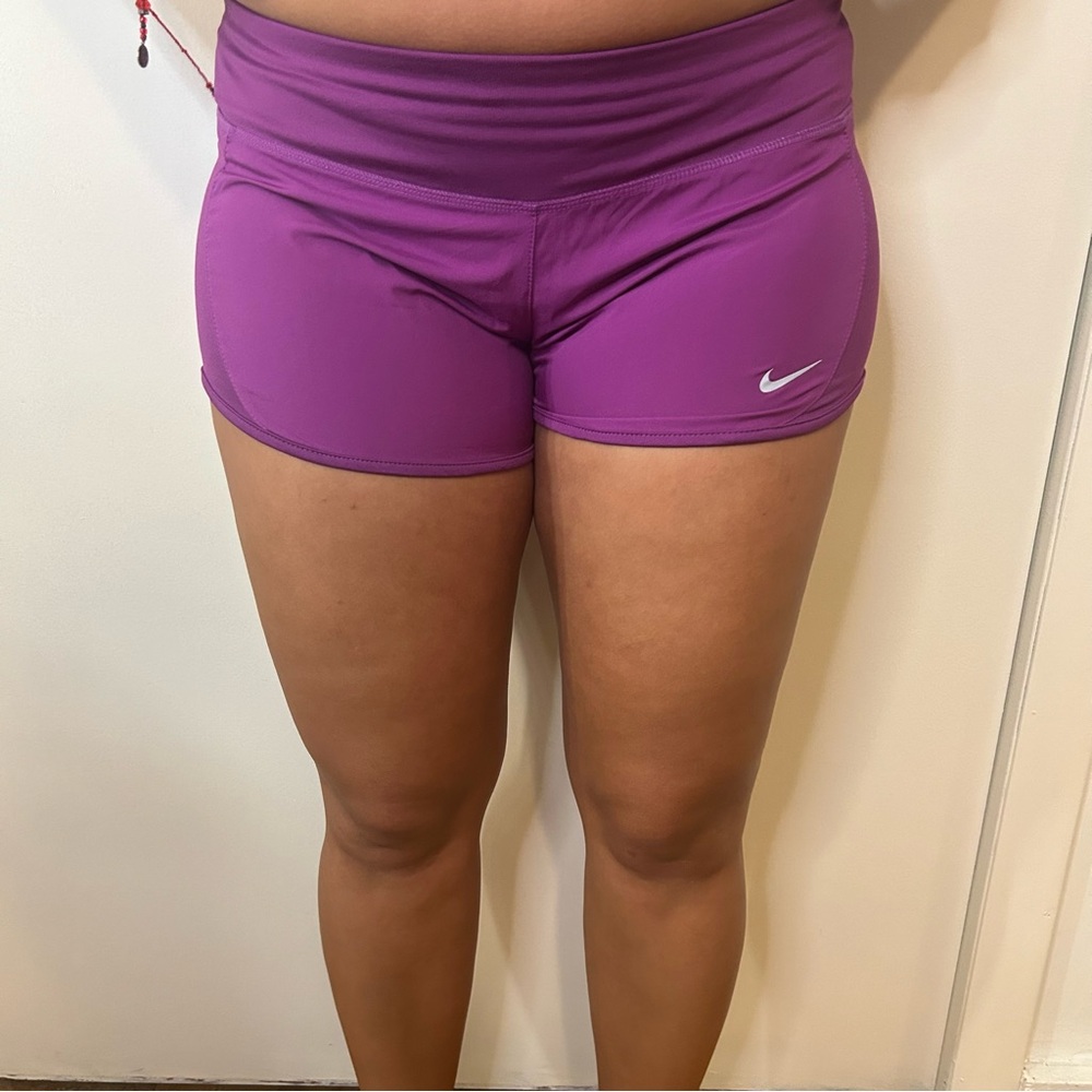 Nike Dr Fit purple athletic running shorts